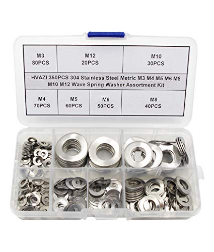 Juego Métrico De Acero Inoxidable Hvazi, 350 Piezas, M3, M4,