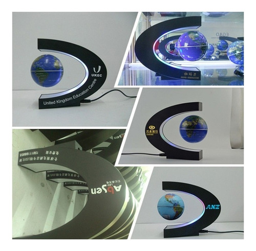 Amb Globo Terrestre Magnetico Flutuante Giratorio Anti