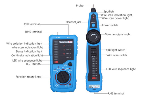 Line Finder Tracker Tester Line Maintenance Wire Portátil