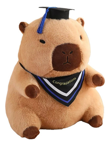 Para Mm Muñeco Capibara De Felpa Con Gorra De Graduación,