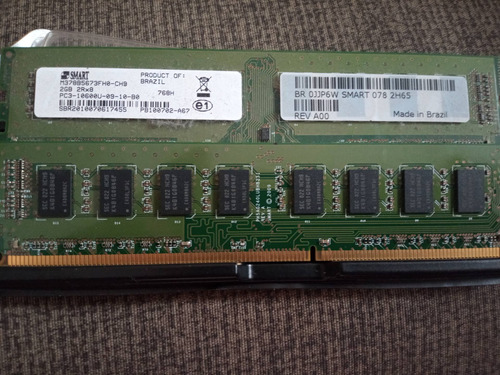 Memória Desktop Ddr3-1060 Smart 4gb (2x2gb)