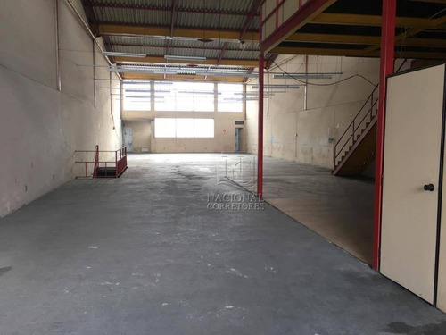 Galpão Para Alugar, 746 M² Por R$ 12.000/mês - Cerâmica - São Caetano Do Sul/sp - Ga0722
