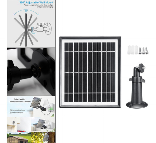 Imagen 3 de 12 de Cargador De Batería De Panel Solar De 50w 12v Con Soporte