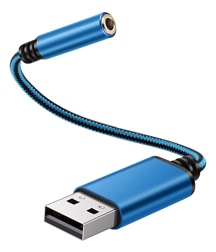 Adaptador De Audio Usb A Audífonos De 3,5 Mm, Sonido Estér