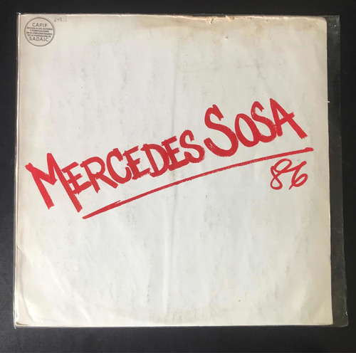 Vinilo Mercedes Sosa 86 Che Discos