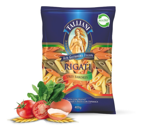 Pasta Rigati N°46 Tres Sabores Talliani 400g