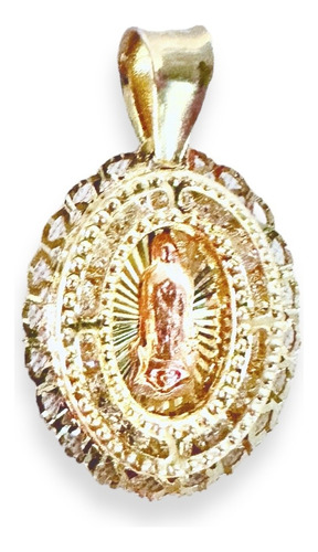 Medalla Virgen D Guadalupe Chica D Lrnz Con Oro Rosa Oro 10k