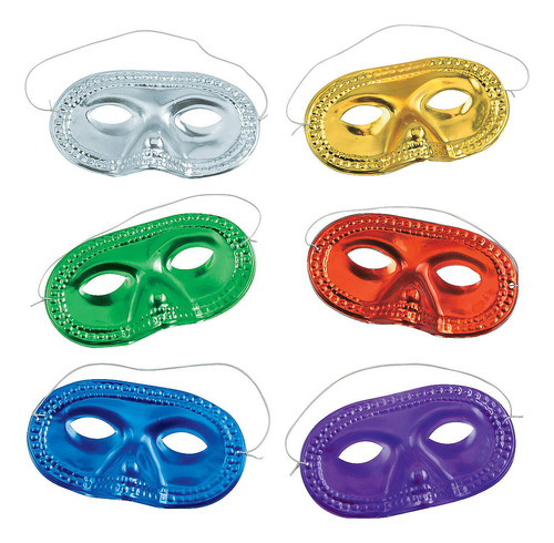 Medias M&aacute;scaras Met&aacute;licas (2 Docenas), 6.75 , 