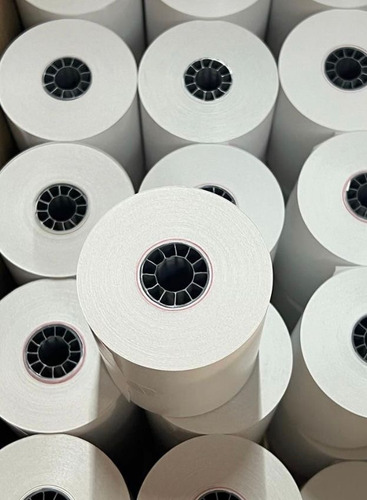 50 Rollos Papel Térmico 80x70mm Negro Impresora 80mm