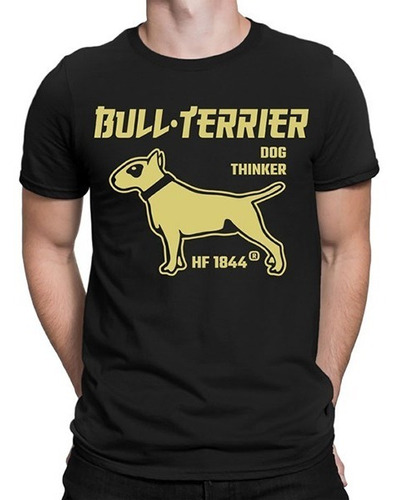 Remeras Hombre Bull Terrier Hf ® Dog Thinker Pack X 6