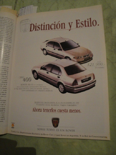 Publicidad Rover 416 Año 1999