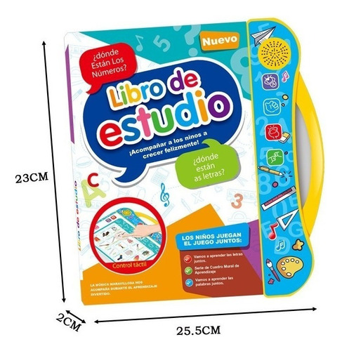 Libro De Aprendizaje Con Sonido P/regalo De Navidad De Niños