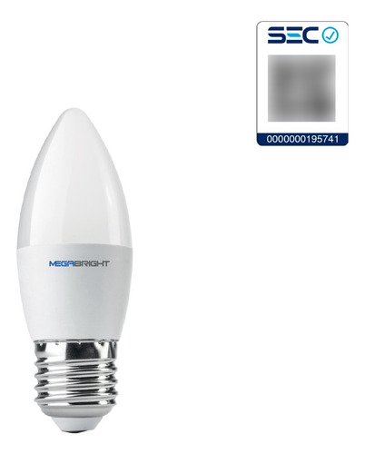 Ampolleta Led C37 Vela Megabright 5w 6000k/3000k E-27