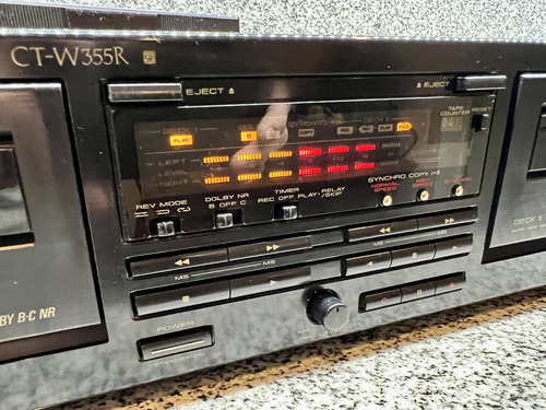 Deck Pioneer Ct-w355r Doble Casetera Con Service Full (Usado)