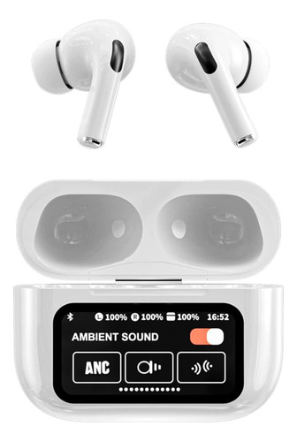 Aurculares Malibu Bluetooth Pantalla Tacti Android Ios Blanco