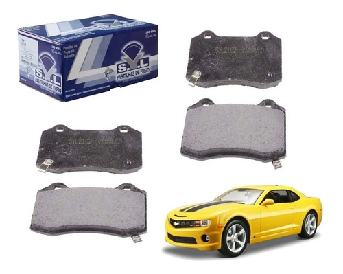 Pastilha Freio Traseira Camaro Ss V8 2011-2014 Com Plaqueta