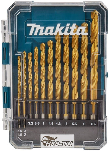 Set De Brocas Metal Acero Titania 13 Piezas Makita D-72855