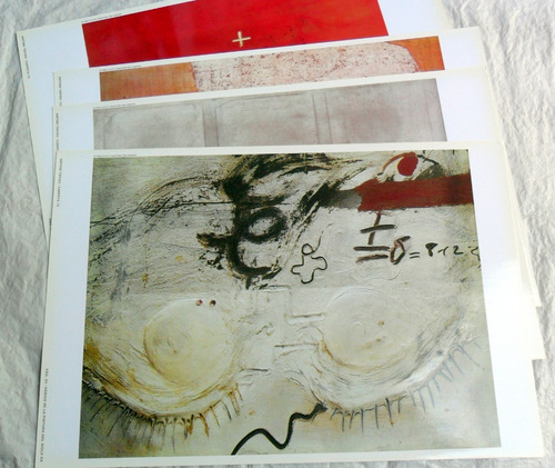Tàpies / 4 Litografiás / Pinacoteca Noticias * Siglo Xx (Usado)