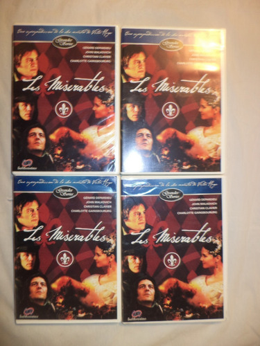 4 Dvds. Los Miserables. Depardieu, Malkovich