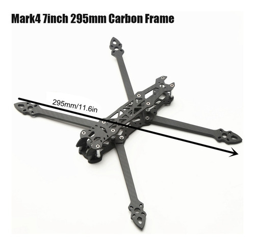 Controle Remoto Fpv Drone Frame Mark4 7 Polegadas 295 Mm 5 M