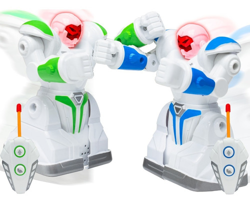 Robot De Pelea A Radio Control Remoto Juguete Luz Led Sonido