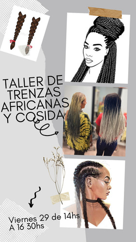 Imagen 1 de 1 de Taller De Trenzas Africanas,y Cosida Con Pelo Kanekalon