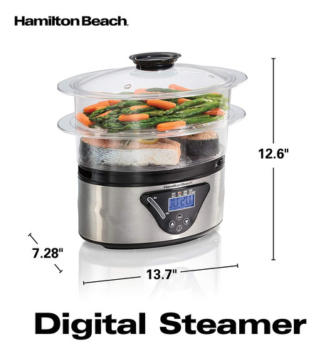 Vaporizador De Alimentos Hamilton Beach Digital De 5,2 Litro