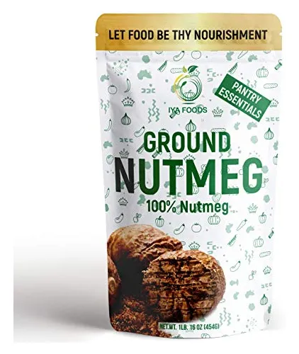Iya Foods Nuez Moscada Molida, Hecha De 100% Nuez Moscada, S