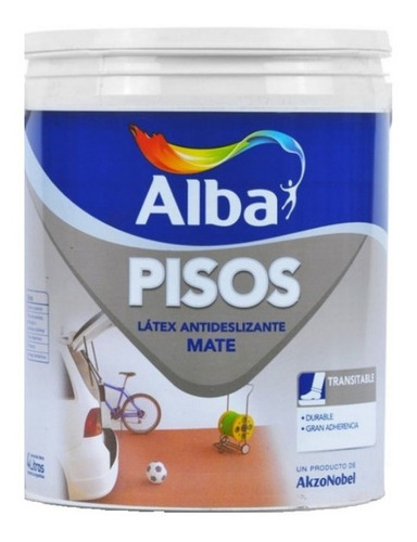 Pintura Para Pisos  Alba Interior Exterior Mate X 1 Lt