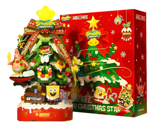 K Bob Esponja Navidad Bloques De Construcción Juguetes
