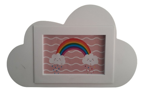 Porta Retrato, Soporte De Foto Nube Infantil 10x15cm