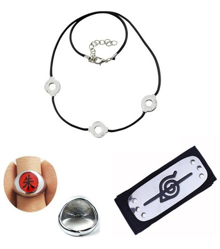 Set Cosplay Akatsuki - Itachi - Naruto Banda +anillo+collar