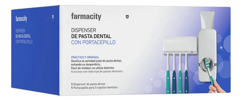 Dispensador De Pasta Dental + Porta Cepillo Dental