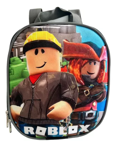 Kit Mochila Masculina Infantil Roblox Rodinha F5 Premium