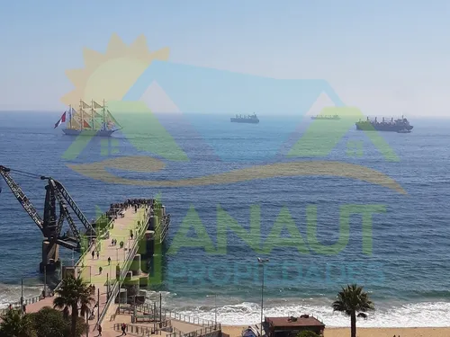 Hermosa Vista Al Mar Frente Muelle Vergara En Viña Del Mar