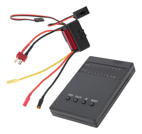 Tarjeta De Programa Esc Roja Y Roja 35a, Velocidad Eléctrica