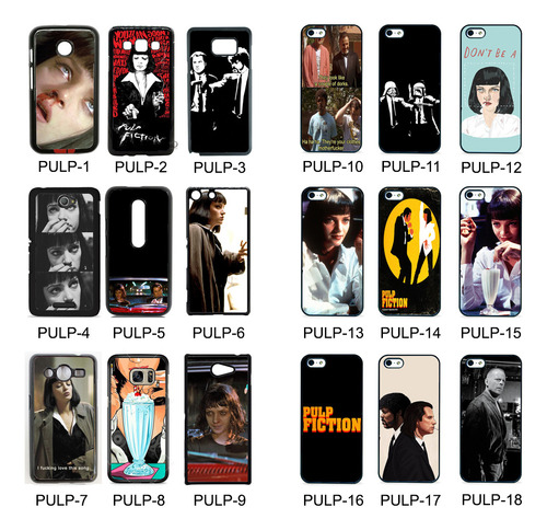 Funda Personalizada Pulp Fiction Para Samsung Motorola Negro Samsung S21 Fe (fan Edition)