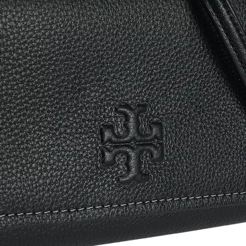 Bolsa Tory Burch Thea Flat Wallet Crossbody Black