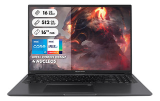 Portátil Asus Intel Core I5 1135g7 Solido 512gb Ram 16gb Fhd