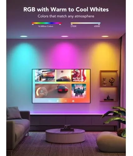 Smart Recessed Lighting 6 Inch, Wi-fi Bluetooth Direct ...