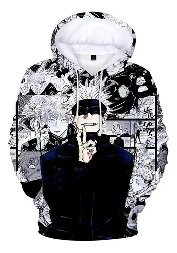 Sudadera Con Capucha Estampada 3d Jujutsu Kaisen Gojo Satoru