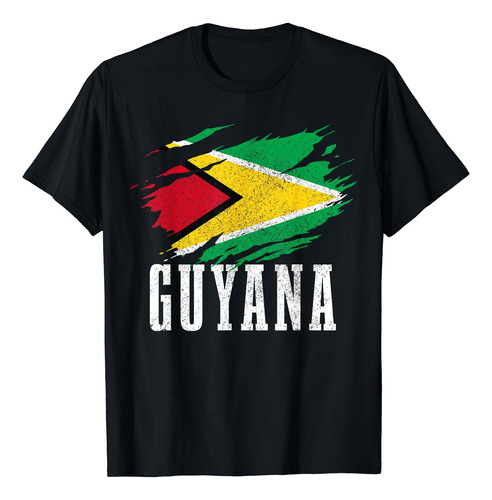 Guyana Pride Guyana Flag Roots Vintage Hombres Mujeres Camis