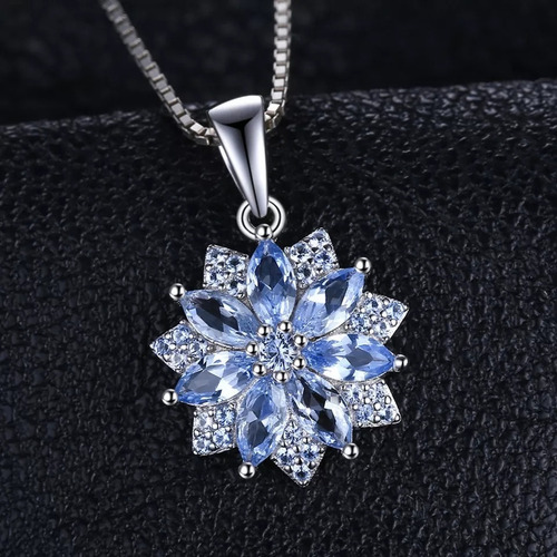 Collar Para Mujer Estrella Brillante Circones En Plata 925