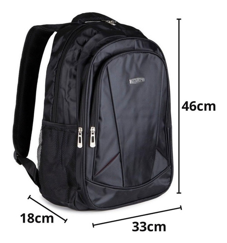 Mochila Notebook 15.6' Executiva Escolar Trabalho Faculdade