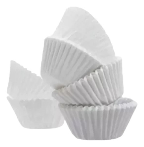 Capacillos Cupcakes Blancos #80 1 Paq C500 Pzas