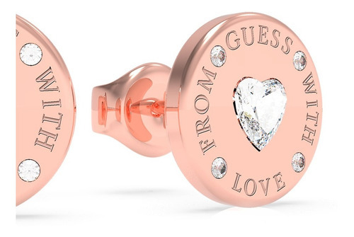 Aretes Para Mujer Guess Guess Is For Lovers Color Dorado Color Oro Rosa 2