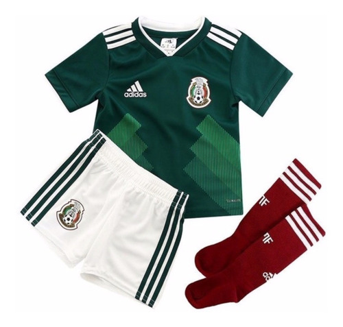 Imagen 1 de 3 de Kit Conjunto adidas De Mexico Para Niños