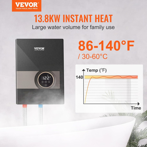 Vevor Calentador De Agua Instantáneo, Caldera De Agua Eléctr