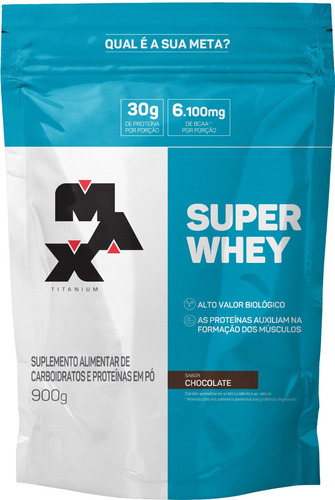 Super Whey Protein 900 Gramas Sabor Chocolate