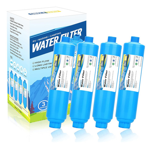 Filtro De Agua Línea Rv, Certificado Por Nsf, 20 Micro...